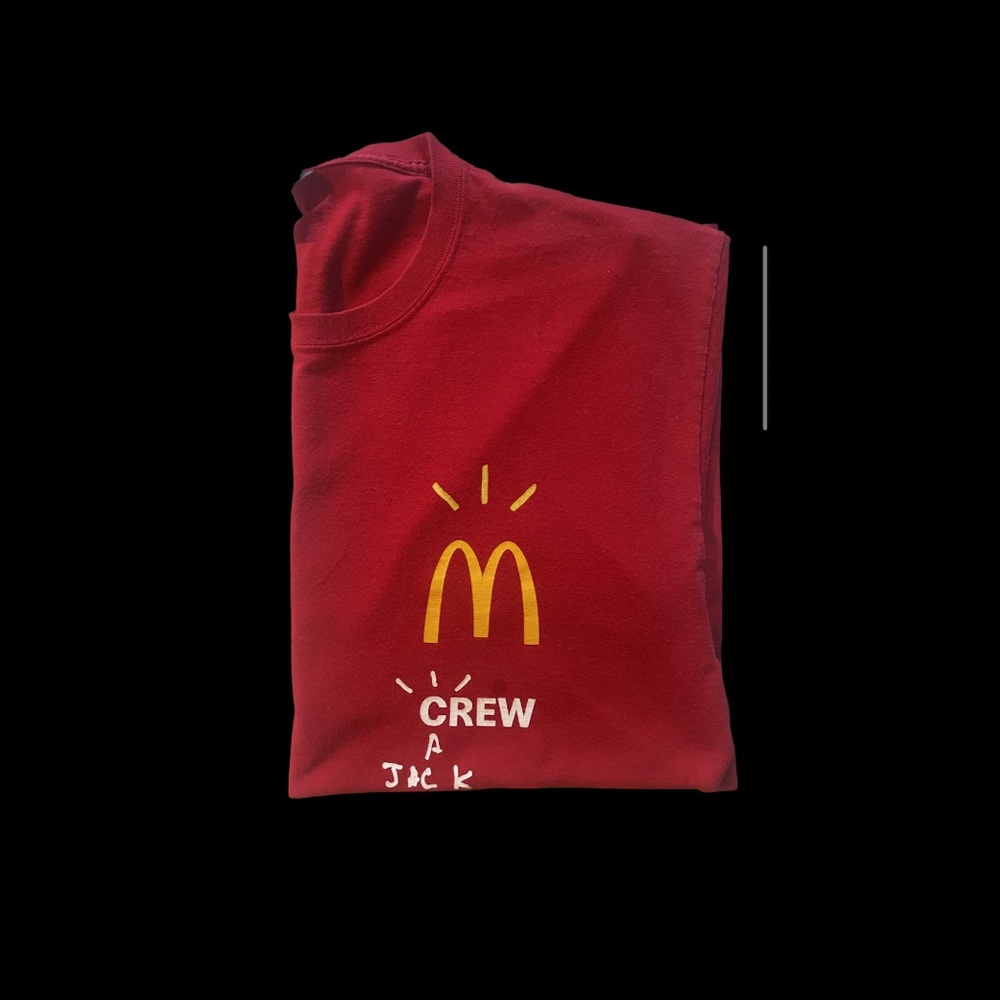 Travis Scott x McDonald’s Crew T-shirt (Large) (Red)